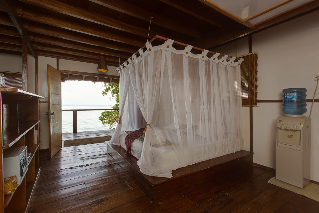 Beachfront lodge room